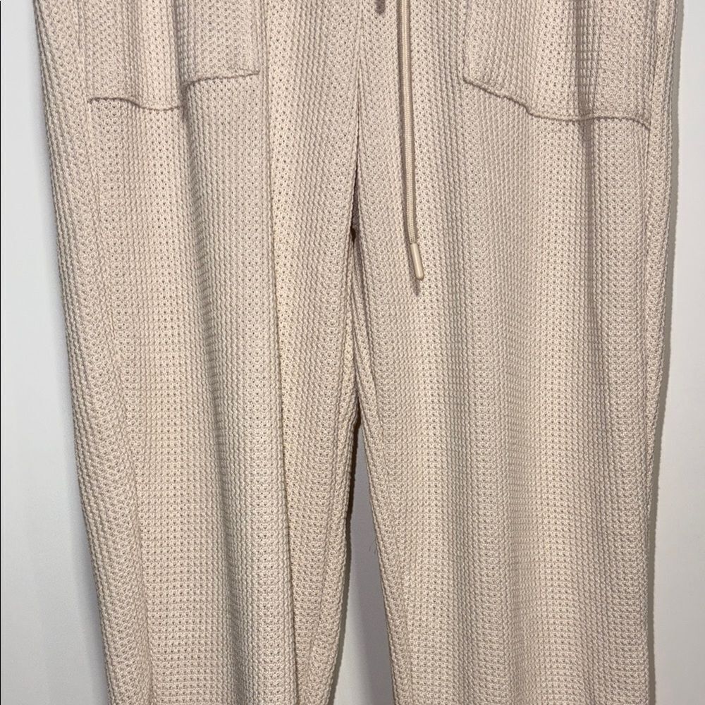 Women's Cream Track Pants - Picture 4 of 9
